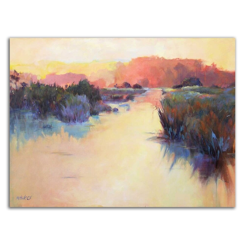 Madeline Dukes 'A Warm Resonance' Canvas Wall Art Print - Ready to Hang Home Decor for Living Room, Bedroom & Office