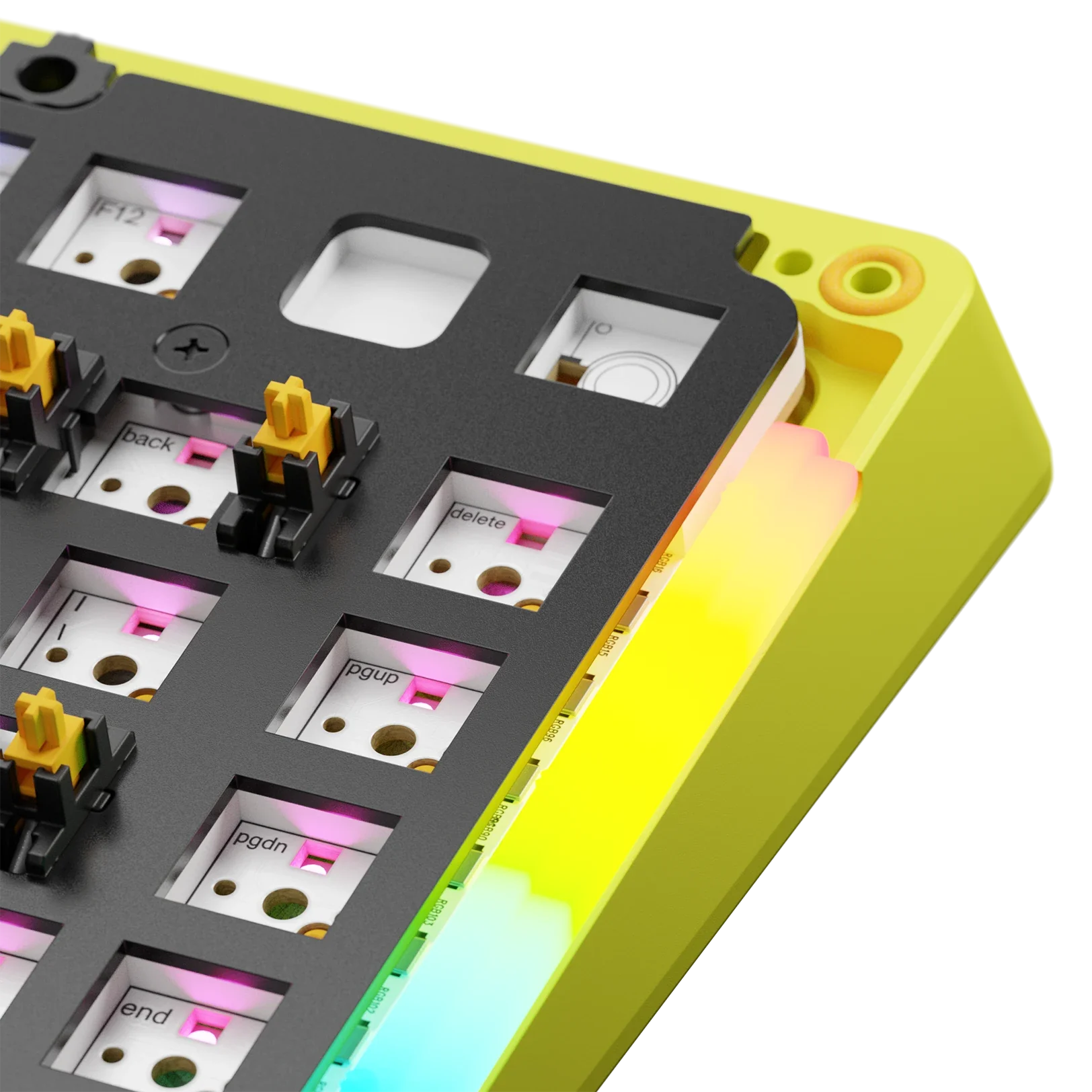 GMMK 3 Limited Edition Metal Bottom Case - Volt Lime 75% Mechanical Keyboard | Gaming & Office Workspace Setup