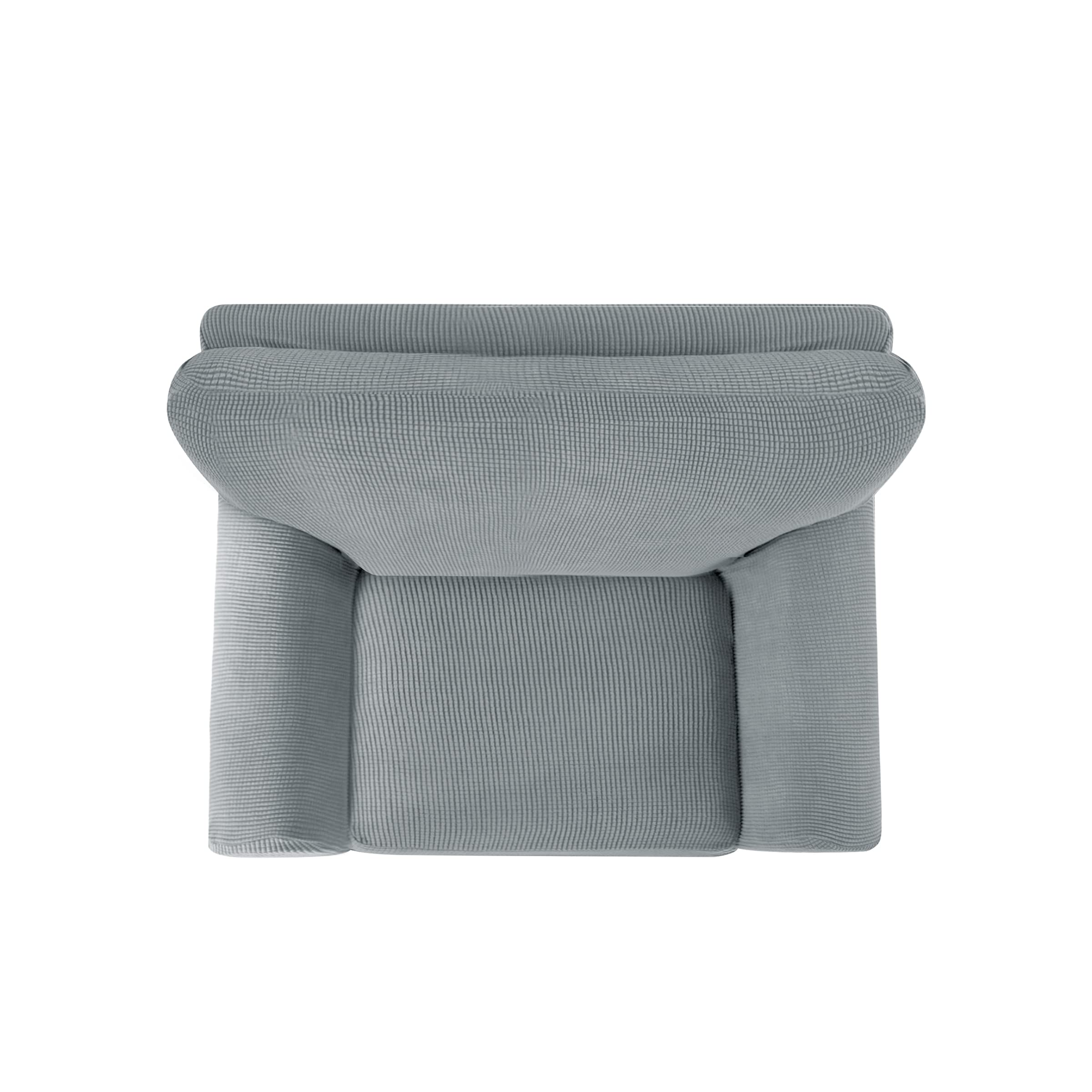 SUBRTEX 3-Piece Stretch Sofa Cover Set - Light Gray Furniture Protector with Separate Cushion & Backrest Covers | Fits Small Couches | Easy Washable Slipcover for Living Room, Apartment & Office Decor