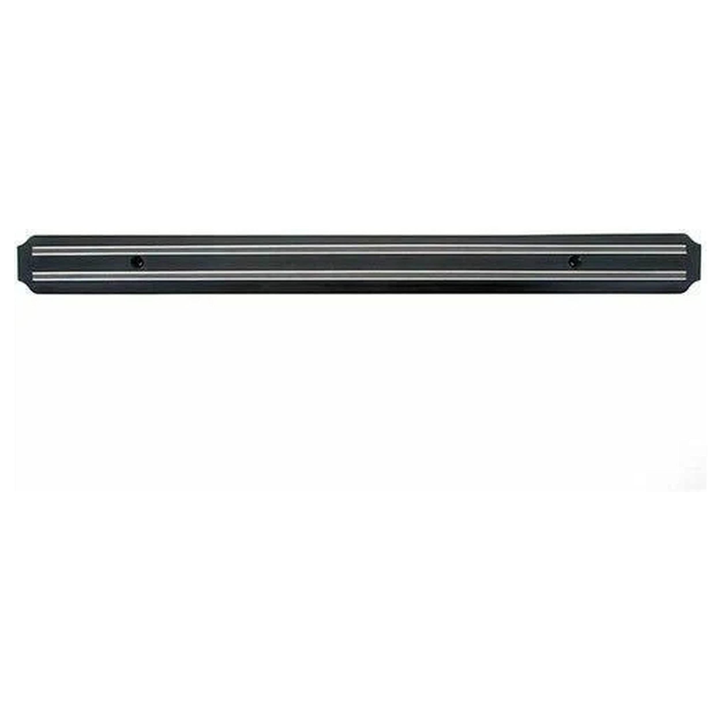 Ibili Magnetic Knife Holder - 22-Inch Black/Silver Knife Storage Bar for Kitchen Countertop & Wall Mount - Strong Magnet for Secure Knife Organization & Display
