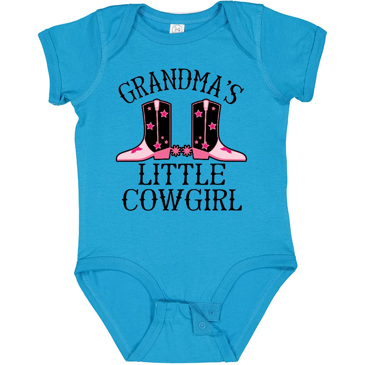 Inktastic Grandma Little Cowgirl Baby Clothes - Cute Infant Bodysuit for Girls & Boys | Perfect for Family Photos, Holidays & Everyday Playtime