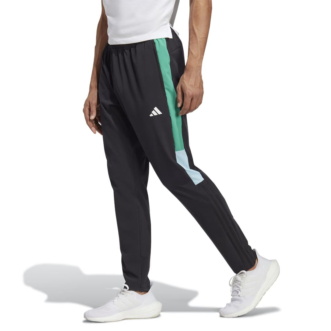 adidas Men's Training Colorblock 3 Stripes Pants (IN5052) - Gym Workout Joggers for Running & Fitness Training
