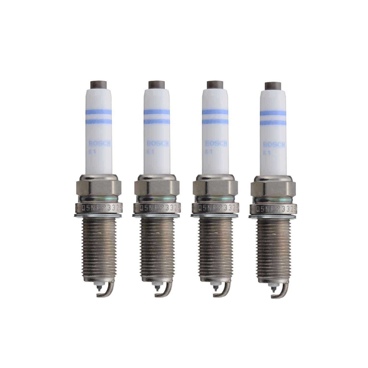 Newparts Premium OE Fine Wire Set - 4 Double Platinum Spark Plugs for Audi A3 A4 Q7, Porsche Macan, VW Golf L4 Engine - High Performance Ignition for Better Fuel Efficiency & Smoother Acceleration (Ideal for City Driving & Highway Commuting)