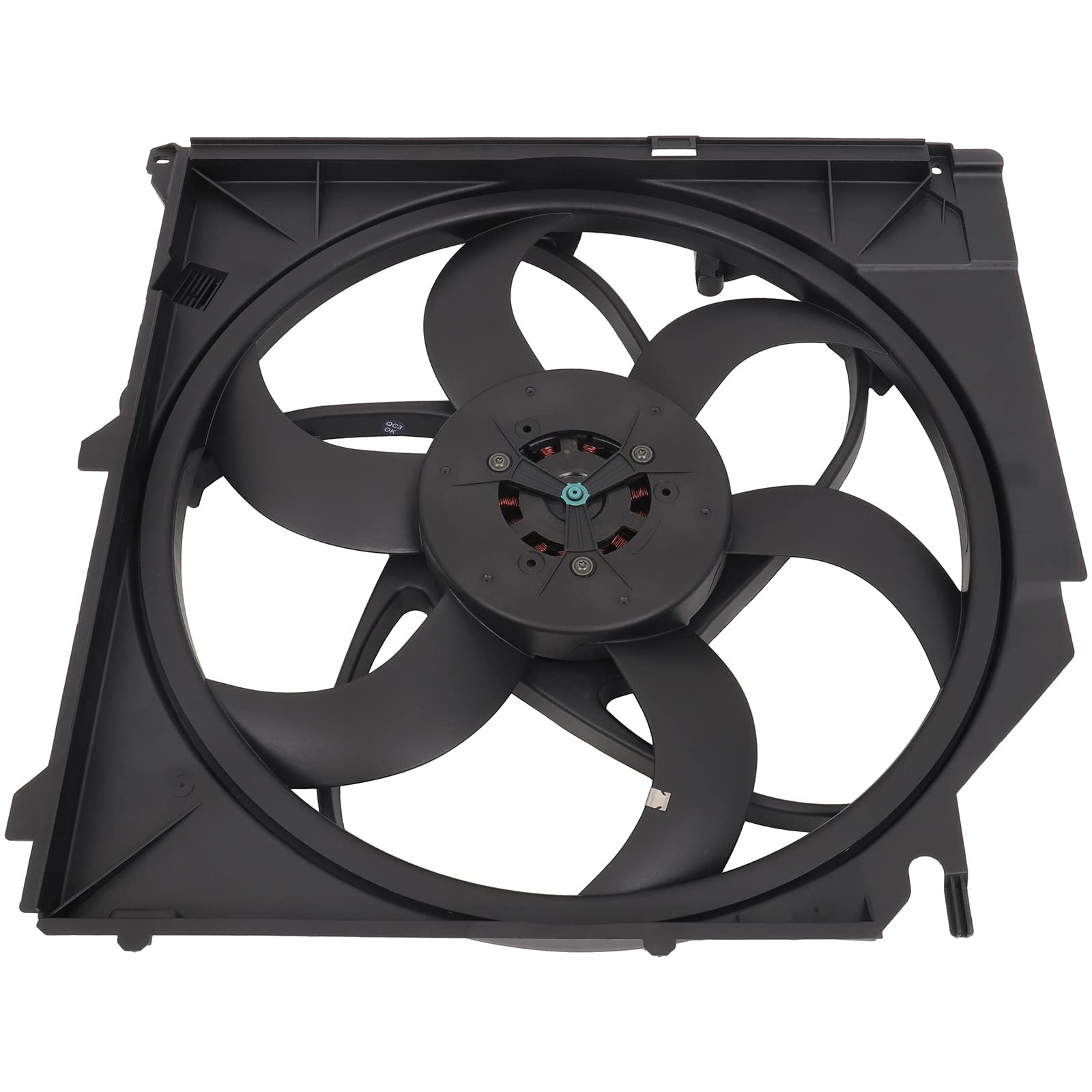 Universal Slim Push Pull Radiator Fan Assembly 13.5V Cooling Fan Kit - Driver Side/LH 621-194 KFKGF - Compatible with 2004-2011 BMW X3 - Perfect for Engine Cooling & Overheating Prevention