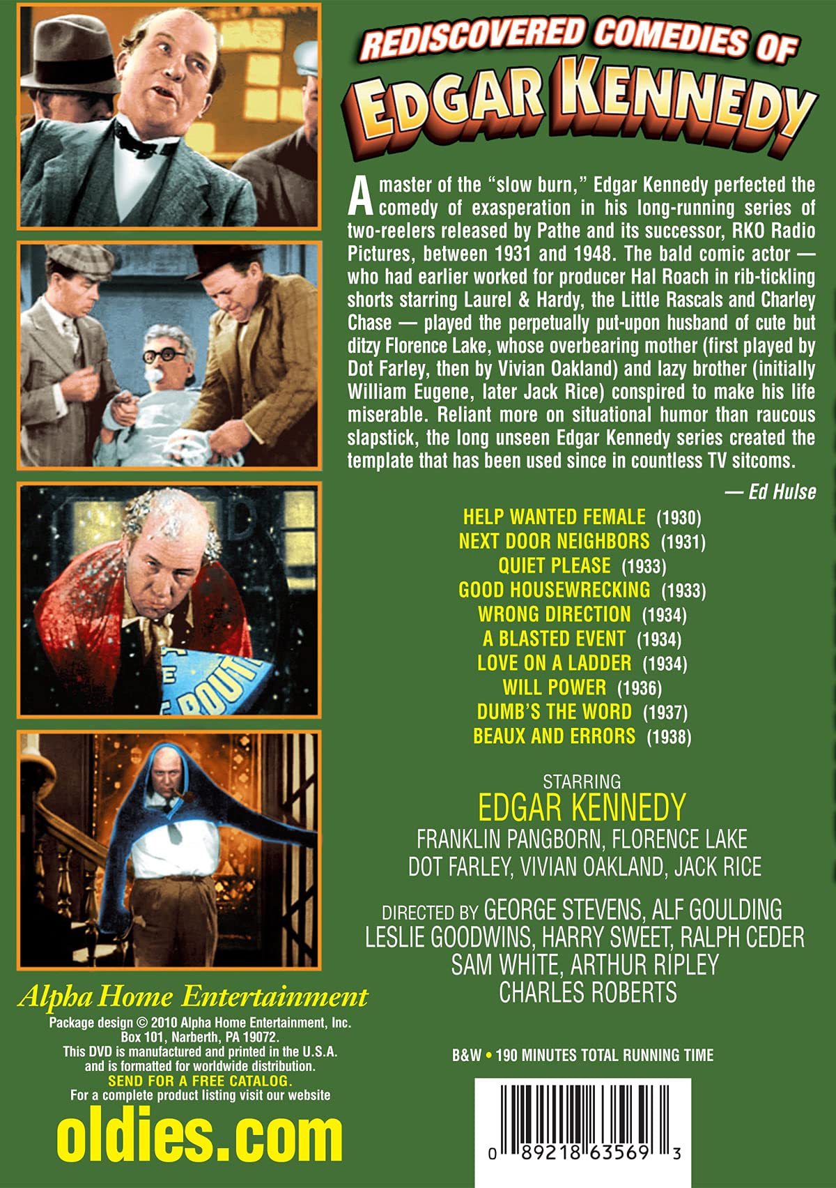 Edgar Kennedy - Rediscovered Comedies of Edgar Kennedy, Volume 1 | Classic Silent Film Collection | Perfect for Movie Enthusiasts and Comedy Lovers