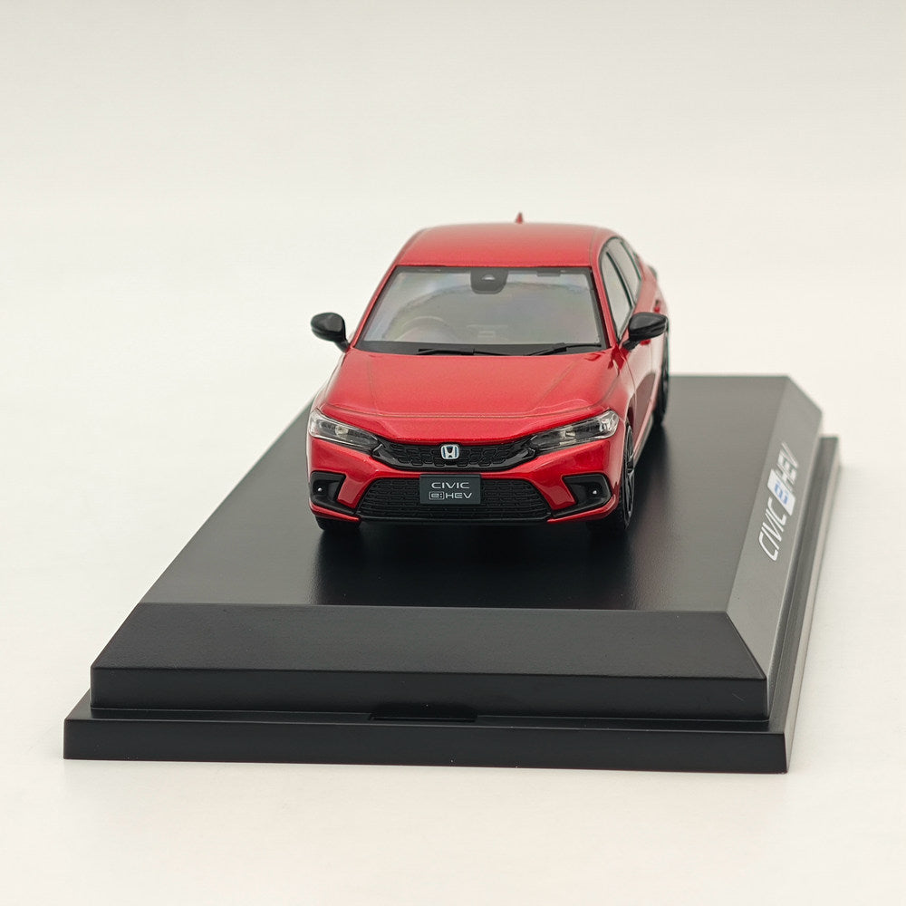 1/43 Scale Honda Civic FL4 E-HEV Premium Diecast Model Car - Crystal Red Metallic - Collectible Hobby Japan Toy for Display & Gift Giving