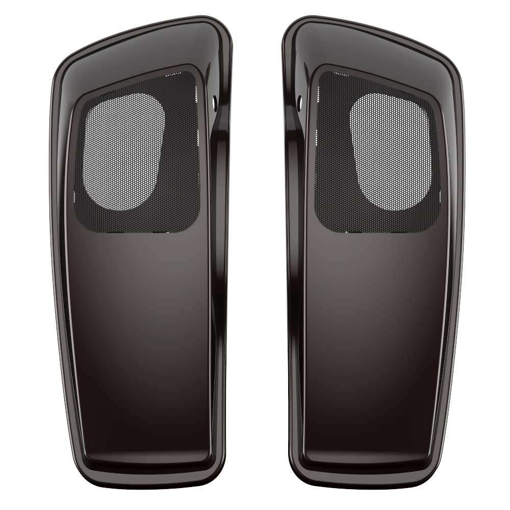 Premium 6X9 Saddlebag Speaker Lids for 2014+ Harley Davidson Touring Bikes - Color Matched Replacement Covers for Enhanced Audio & Style - Perfect for Road Trips, Custom Upgrades & Motorcycle Enthusiasts