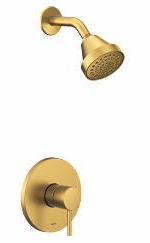 Moen Align M Core 2 Series Shower Trim in Brushed Gold (UT2192EPBG) - Premium Bathroom Faucet for Modern Home Renovation & Luxury Shower Experience