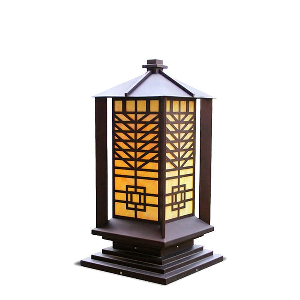 European-Style Outdoor LED Waterproof Stainless Steel Post Light - Heat-Resistant Square Landscape Lighting for Villa, Courtyard, Fence & Railing (Perfect for Garden Pathways, Patio Decor & Driveway Illumination)