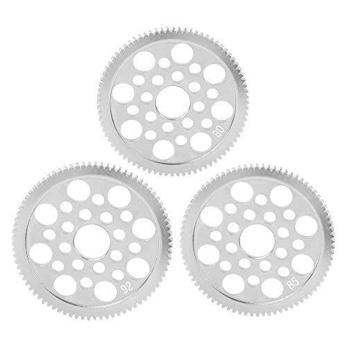 1:10 RC Car Metal Gear Motor Replacement Part - 80T High Torque Gear for S CS R31 / SCX10 Models - Durable Spare Accessory for Off-Road Racing & Crawling Scenes