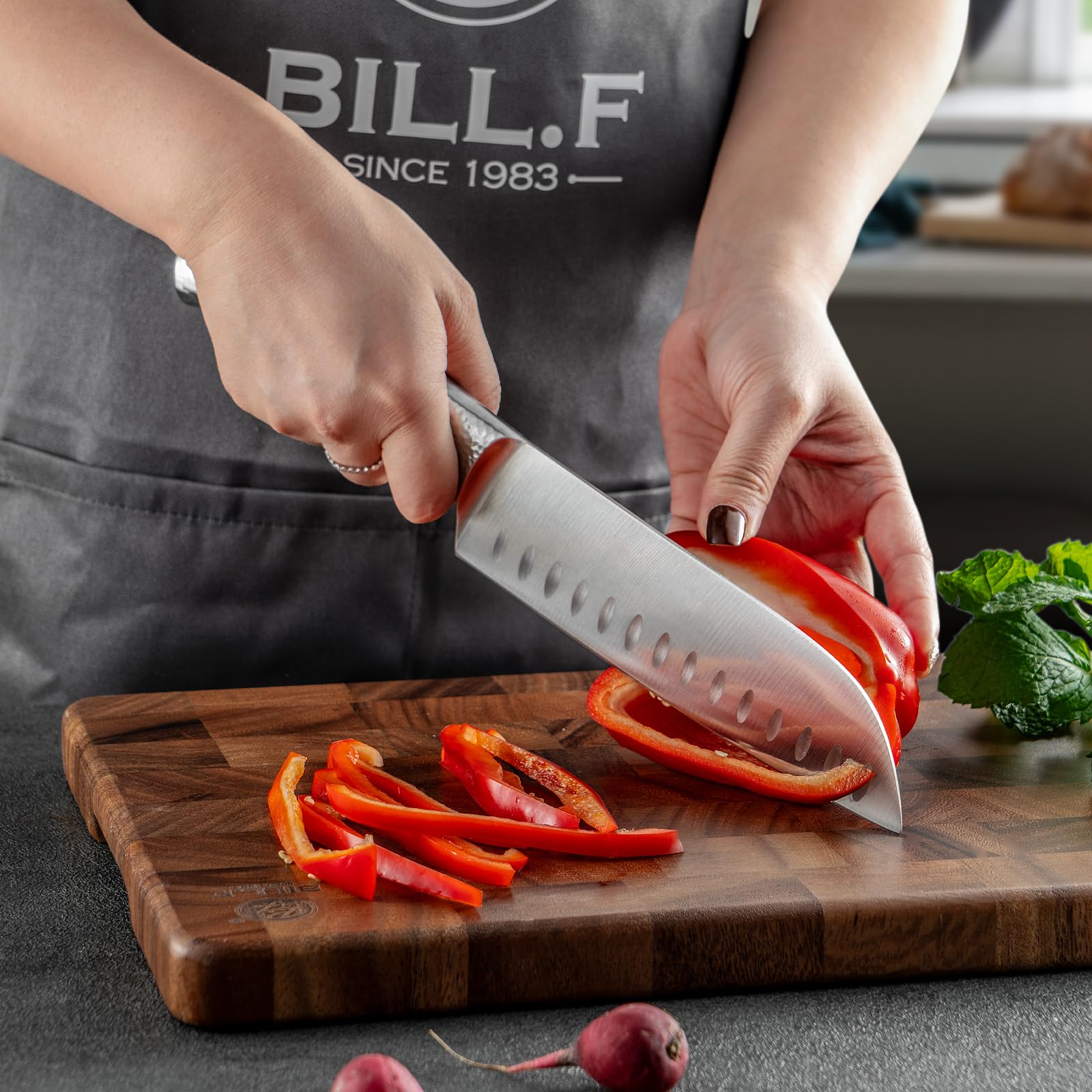 18-Piece Premium Kitchen Knife Set with Wooden Block - Razor Sharp Stainless Steel Knives, Dishwasher Safe, Includes Knife Sharpener & Kitchen Scissors - Perfect for Home Chefs, Cooking Enthusiasts & Professional Kitchens