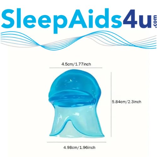 Anti-Snoring Mouthpiece for Teeth Grinding & Sleep Apnea Relief - Tongue Retainer Snore Stopper, Dentist-Recommended Night Guard (NHS/ENT Approved) - Perfect for Travel & CPAP Alternative