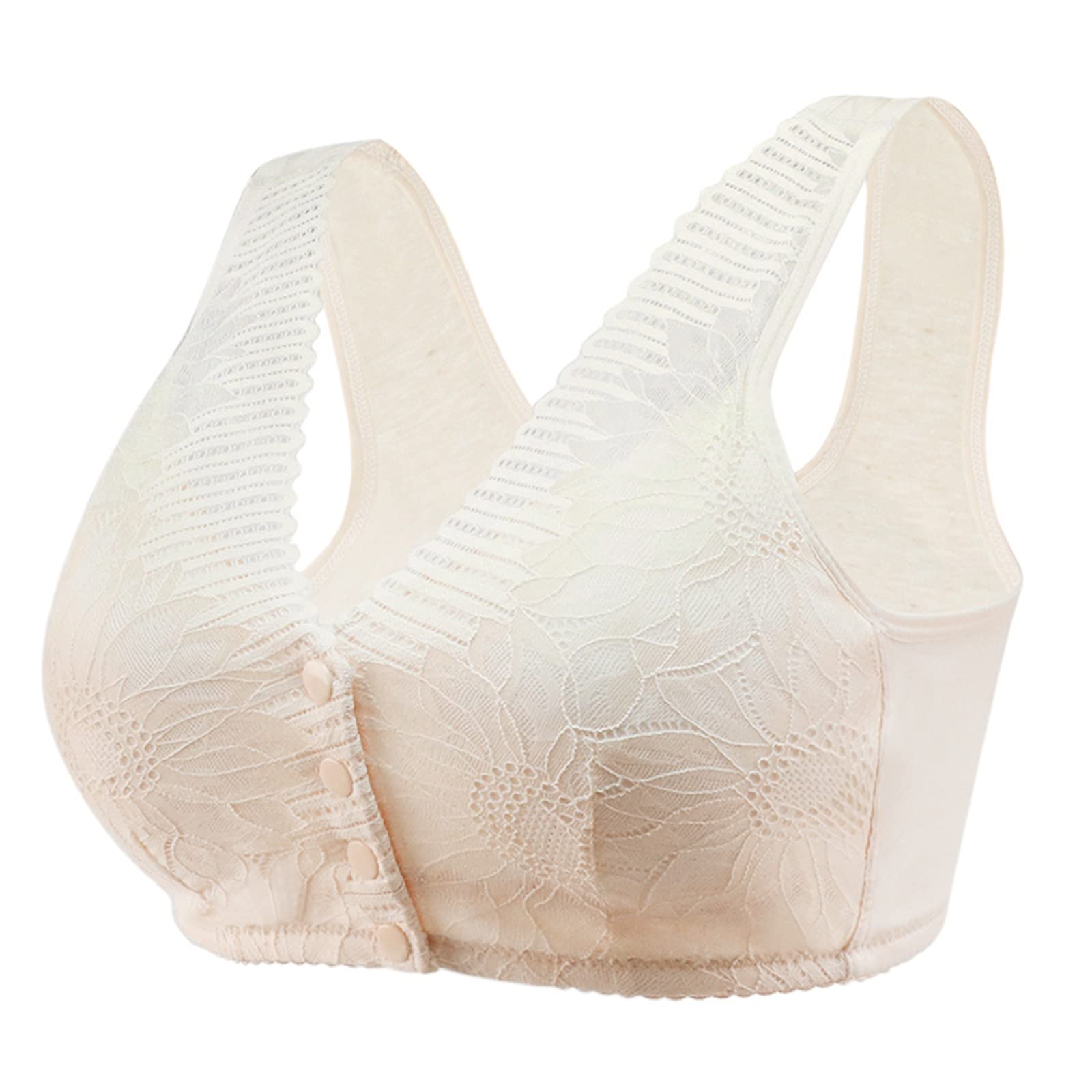 Wireless Front Close Bras for Women - Full Coverage Padded Comfortable Bras with Large Bust Support - Perfect for Daily Wear, Workouts & Relaxation