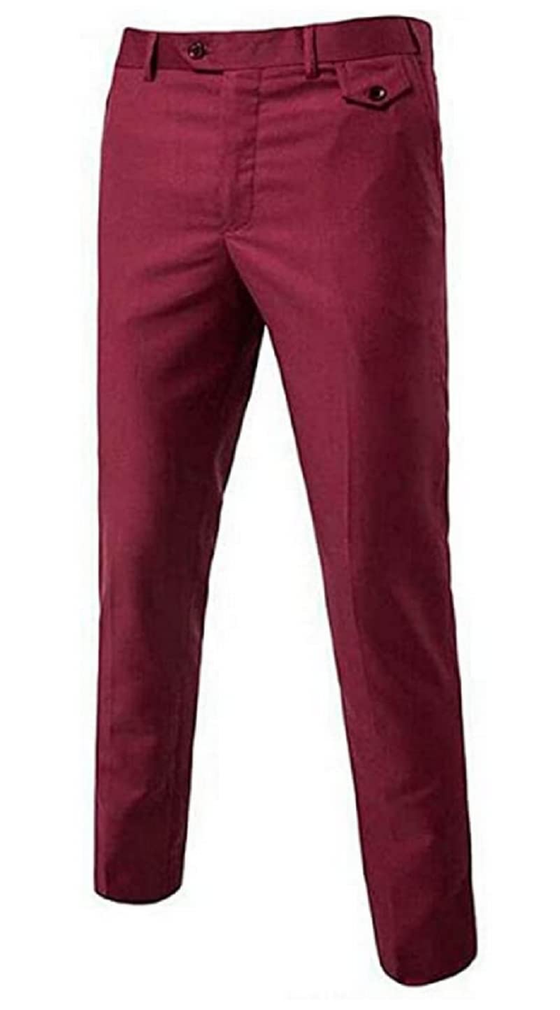 Men's Slim Fit Stretch Dress Pants - Comfortable Office & Formal Wear for Business, Interviews & Special Occasions