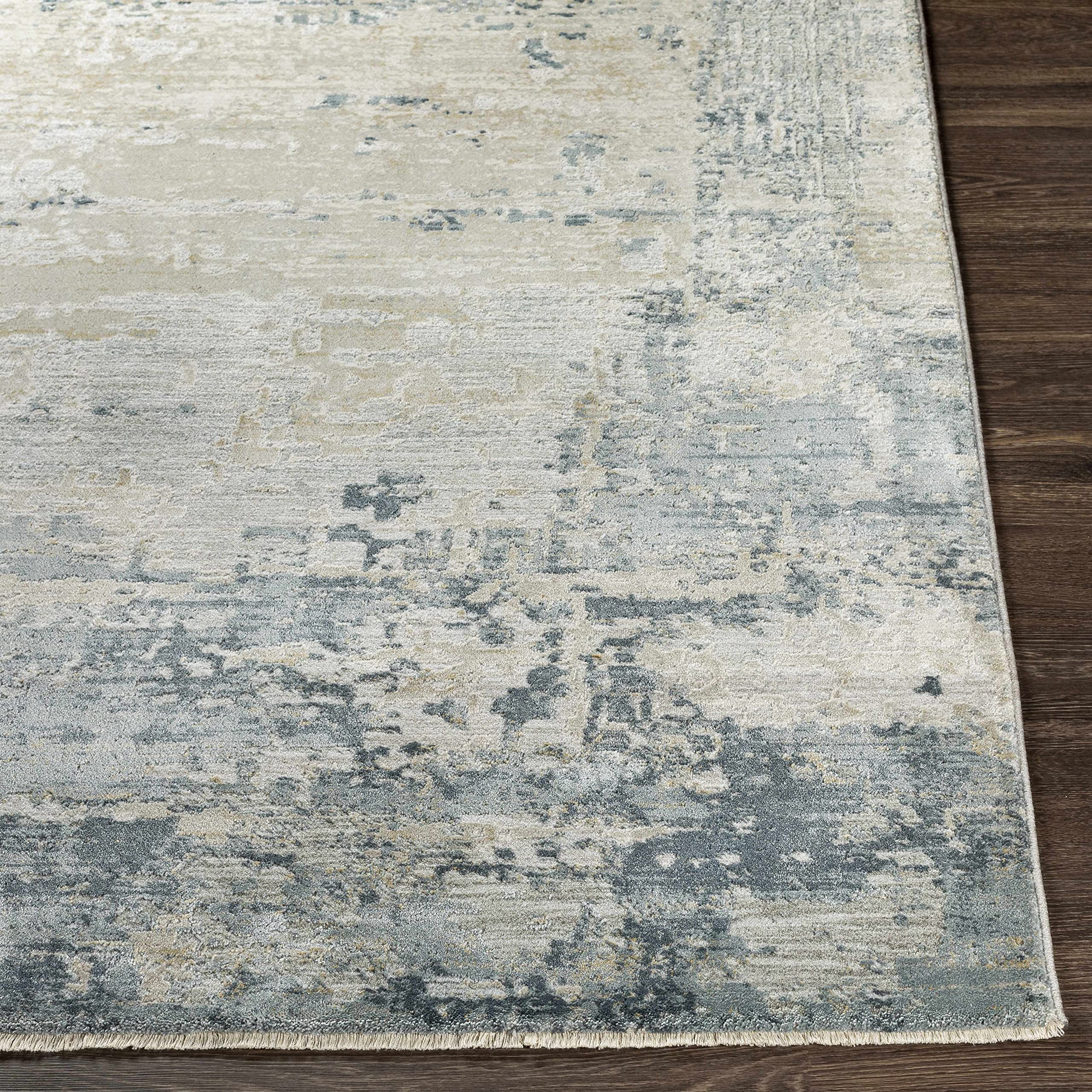 Modern Abstract Round Area Rug 5'3