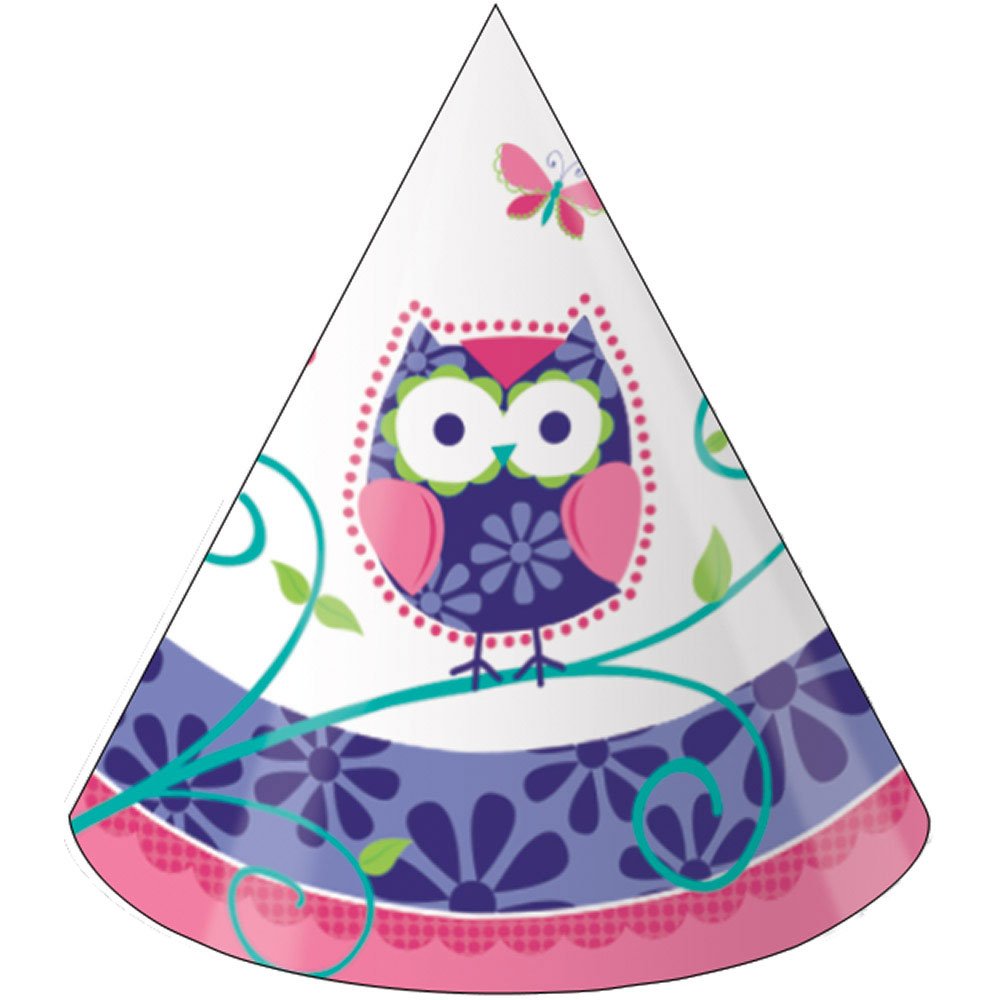 Owl Birthday Party Hats for Kids & Adults - Fun Animal Theme