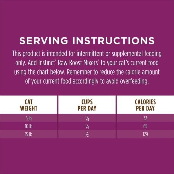 Instinct Raw Boost Mixers Multivitamin Cat Food Topper for Adult Cats - 5.5oz | Grain Free, Nutrient Rich Supplement for Healthy Skin & Coat | Perfect for Picky Eaters & Mealtime Enhancement