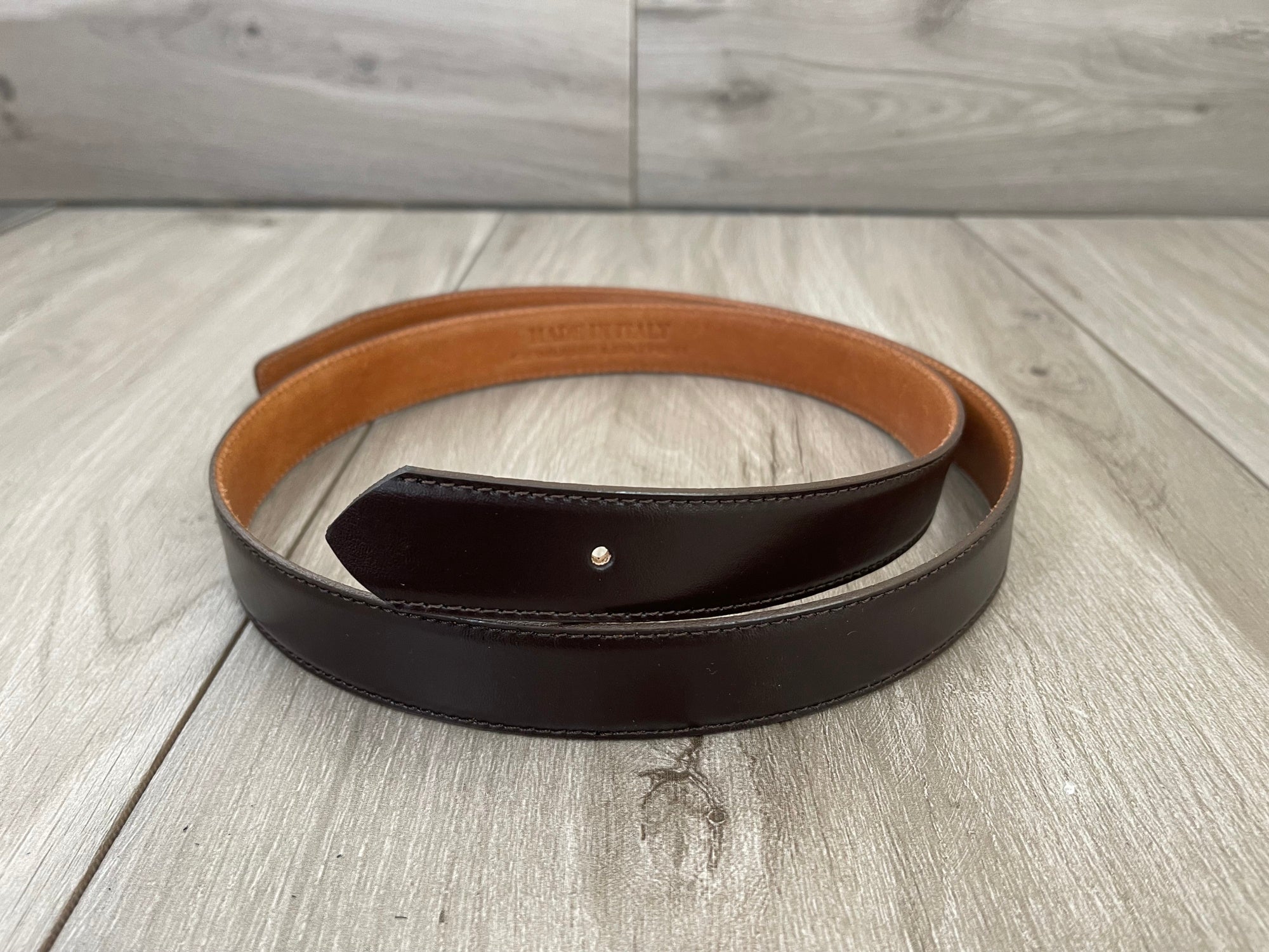 Genuine Brown Leather Belt Strap Replacement for Ferragamo - 1 1/8 Inch (30mm) Dress Belt for Men | Perfect for Office, Formal Events & Business Attire