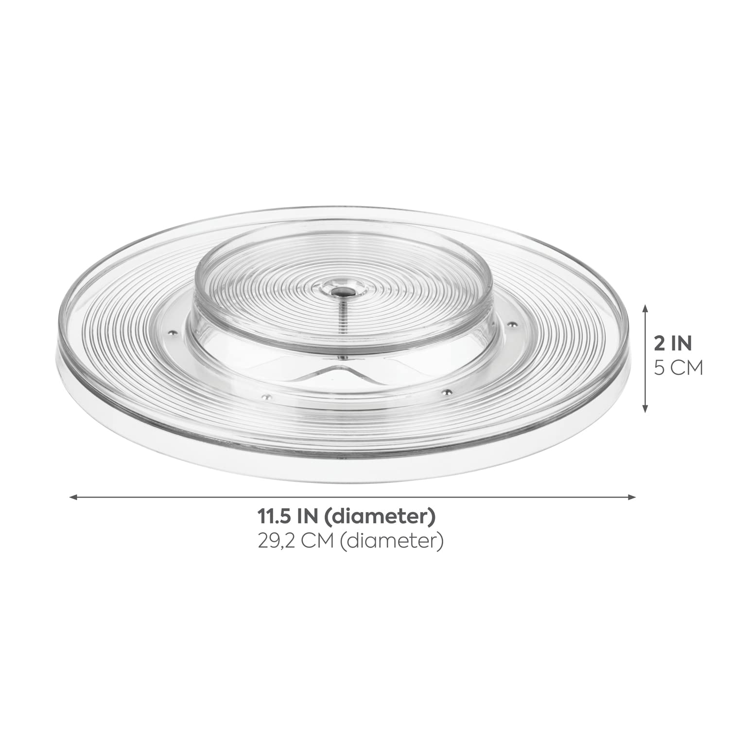 iDesign Linus 2-Tier Lazy Susan Turntable Organizer - 11