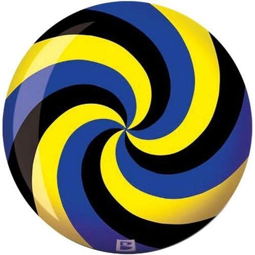 Brunswick Spiral Viz-A-Ball Bowling Ball - Yellow, Blue & Black - Perfect for League Play & Casual Bowling