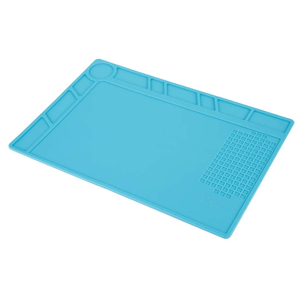 High-Temperature Heat Resistant Soldering Mat (500°C) - Non-Slip Insulation Pad for Soldering Station, Watch & Phone Repair - Perfect for Electronics Workbench, DIY Projects & Jewelry Making