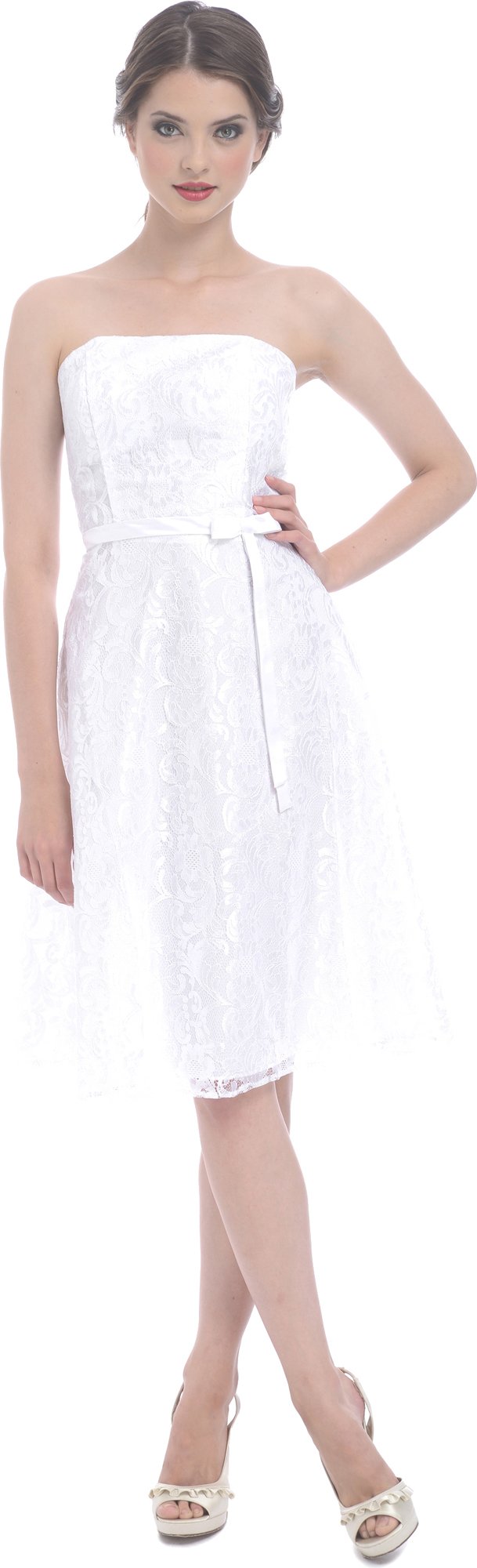 Elegant 1950s Style Lace A-Line Prom Dress for Bridesmaids - Vintage Inspired Formal Gown for Homecoming, Wedding Party & Special Occasions