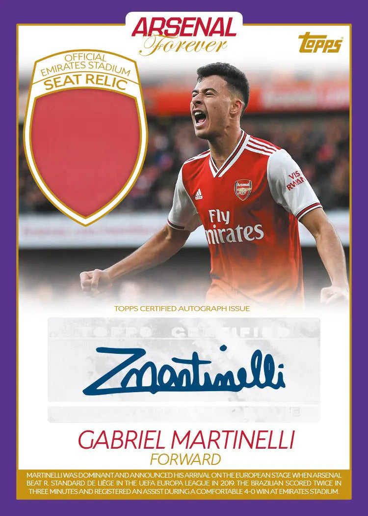 Topps Arsenal FC Forever 2024 Soccer Trading Cards - Collectible Football Memorabilia for Fans & Gift for Sports Enthusiasts