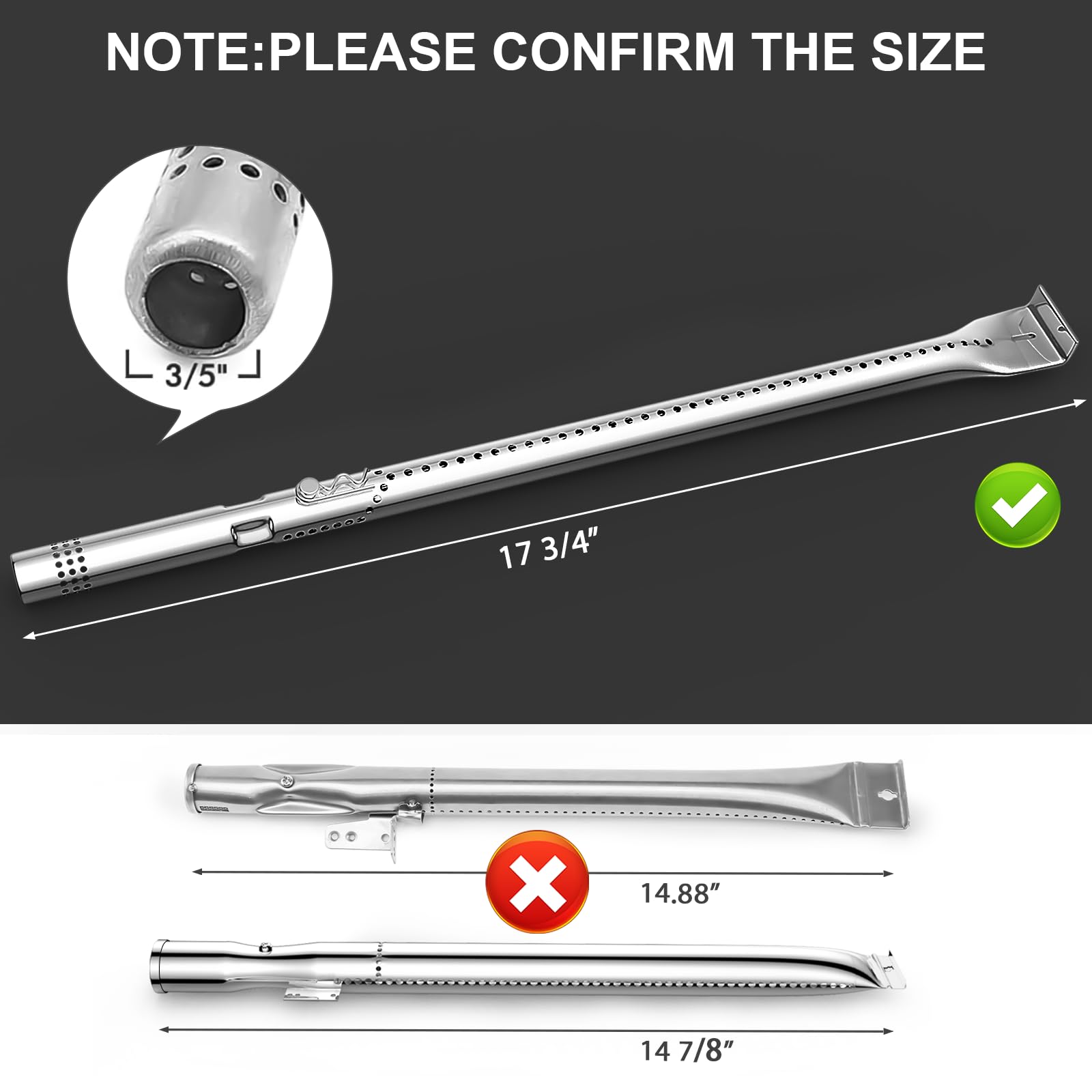 Charbroil Performance 4 Burner Grill Replacement Parts - Compatible with Models 463342119, 463342118, 463332718, 463347017, 463376519 - Durable Gas Grill Repair Kit for Outdoor BBQ & Backyard Cooking
