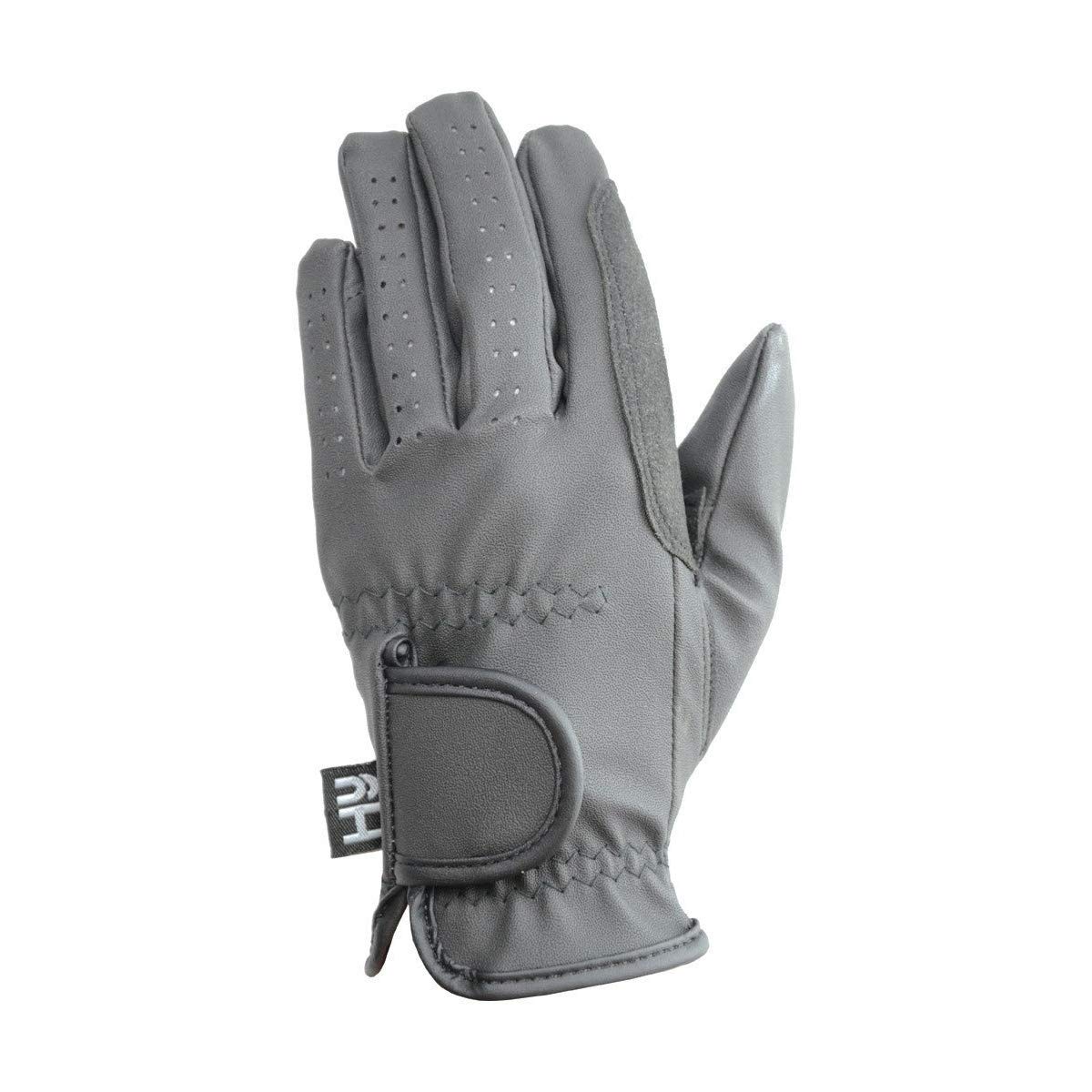 Hy5 Adults Synthetic Leather Riding Gloves - Breathable & Grip-Enhanced Equestrian Gloves for Horseback Riding, Cycling & Motorcycling - Perfect for Training, Competition & Outdoor Sports