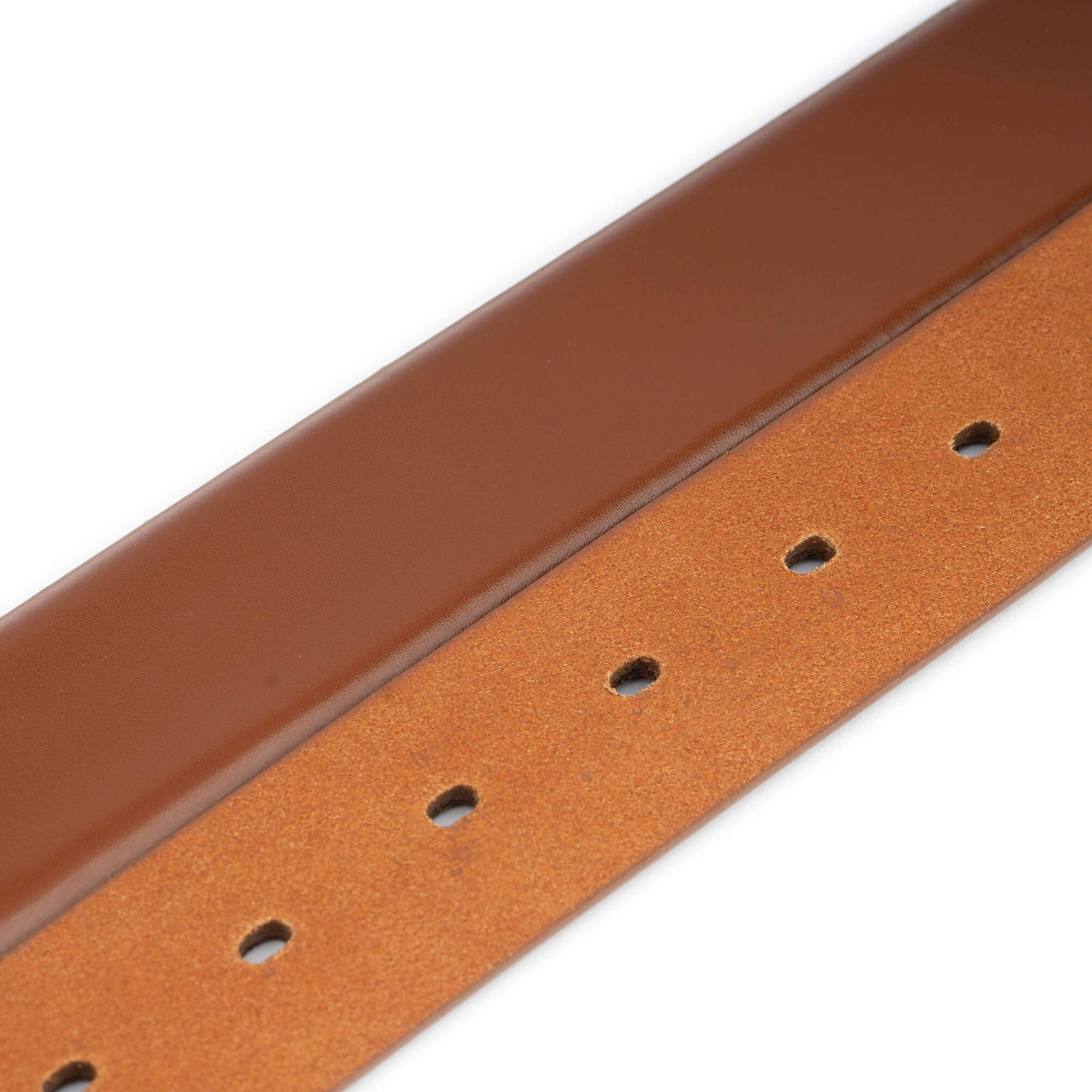 Genuine Leather Replacement Belt Strap for Dunhill Buckles - Light Brown Men's Dress Belt for Business & Casual Wear