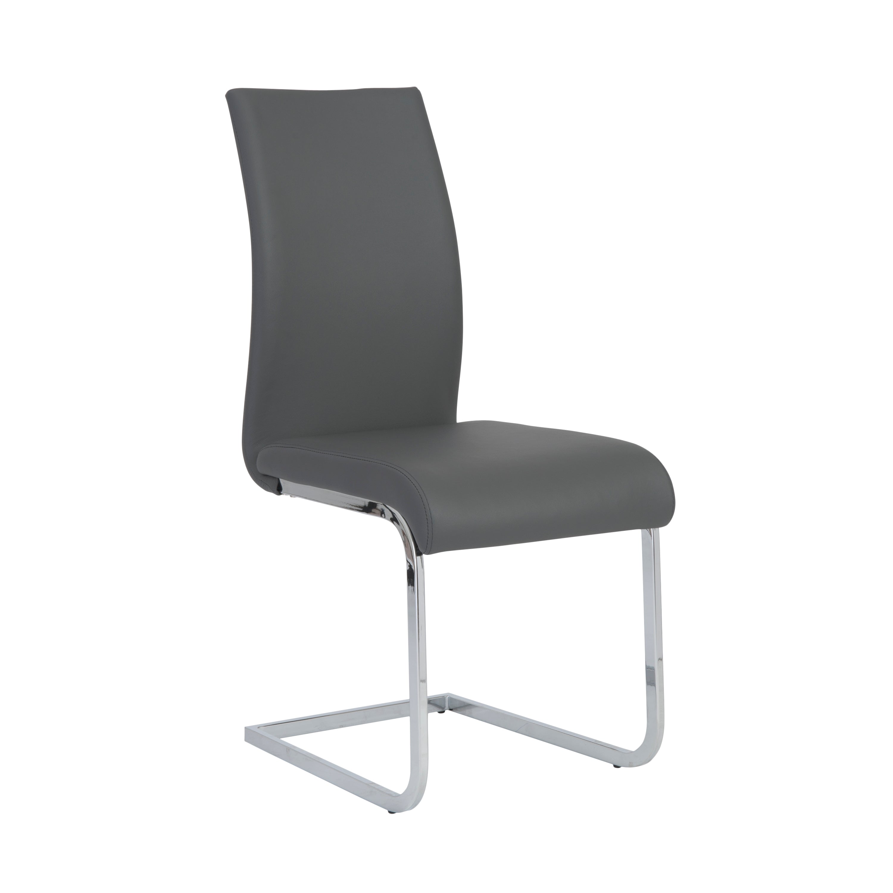 Premium Epifania Dining Leather Chairs Set of 4 - Modern Chrome Legs for Elegant Dining Room & Kitchen Decor - Perfect for Family Gatherings & Dinner Parties