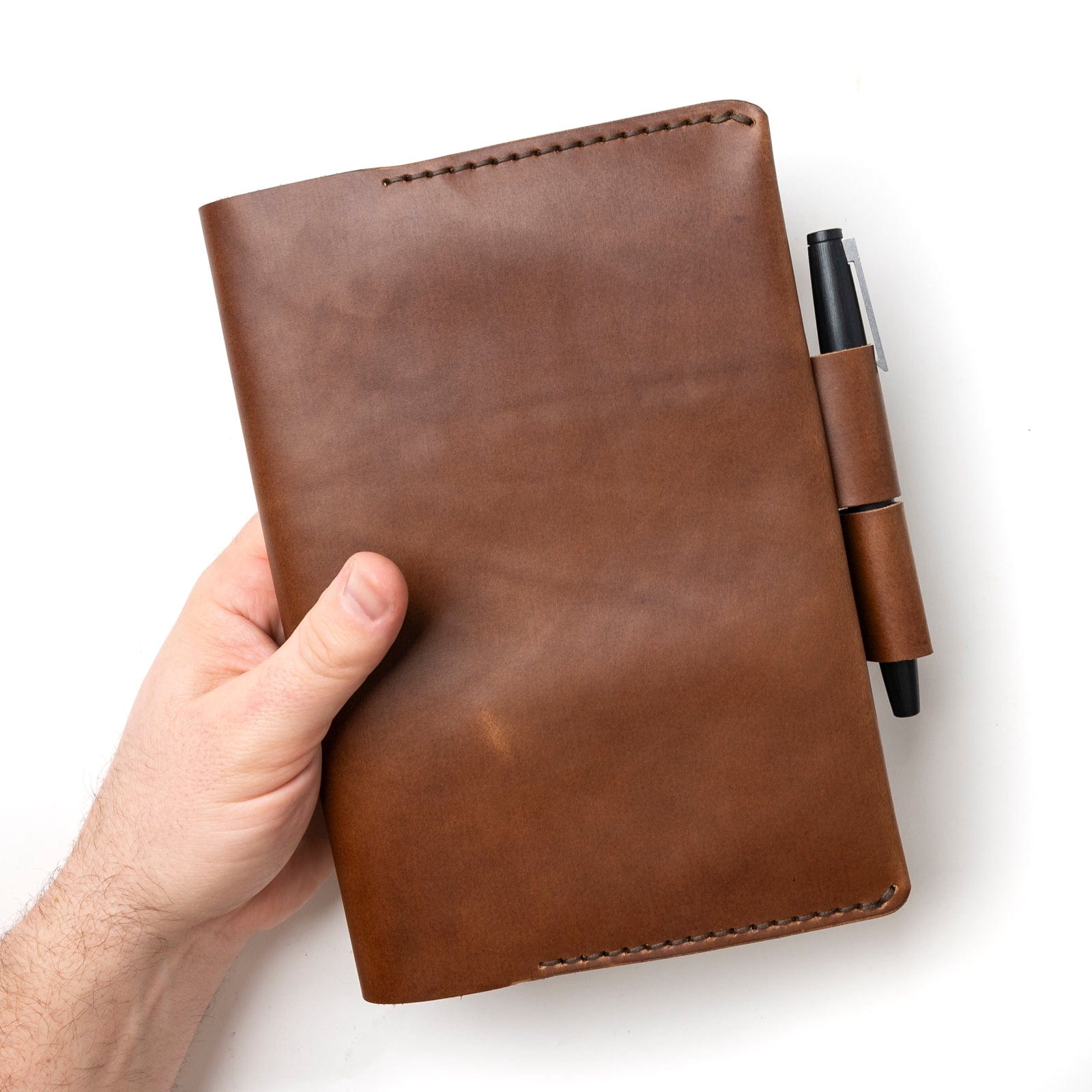 Premium Genuine Leather A5 Notebook Cover for Rhodia - Elegant & Durable Journal Protector - Perfect for Office, School & Travel Writing