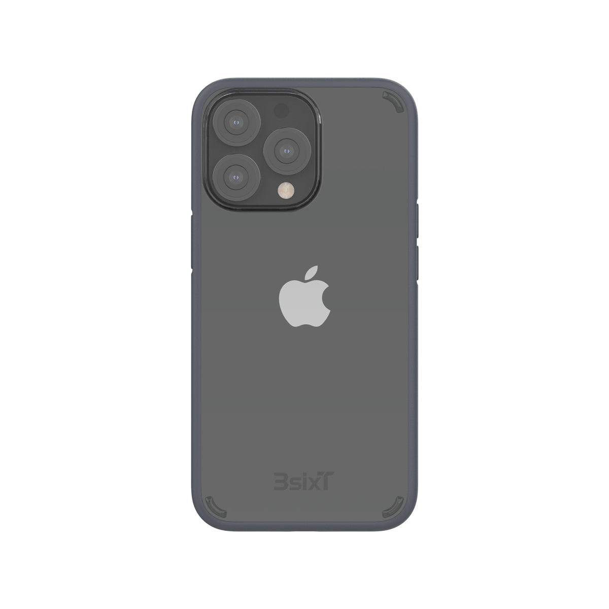 3sixT BioFlex iPhone 13 Pro Max Shockproof Case - Clear/Grey Bumper Cover | Ultra Protection for Drops & Scratches | Perfect for Outdoor, Work & Daily Use