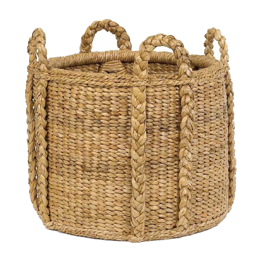 Cozy Knit Fireplace Basket - Handwoven Storage for Firewood & Blankets | Perfect for Living Room, Patio & Rustic Home Decor