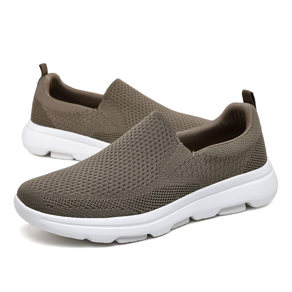 TIOSEBON Men's Breathable Mesh Slip-On Loafers - Lightweight Walking Shoes for Work, Driving & Tennis | Comfortable Casual Sneakers for Everyday Wear