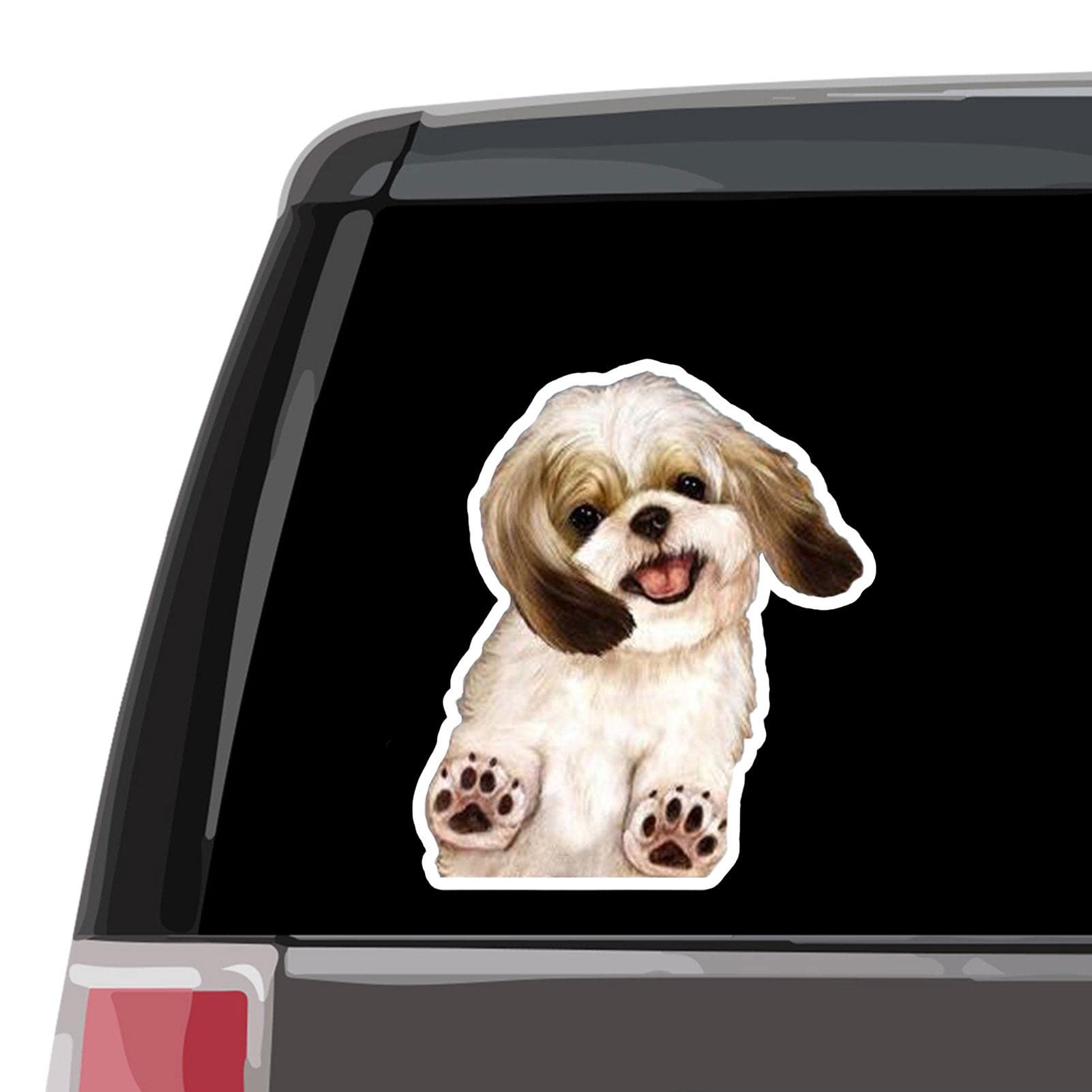 Adorable Dog Stickers - Waterproof Puppy Pet Decals for Cars, Trucks, Windows & Laptops | Cute Home & Vehicle Decor | Perfect for Pet Lovers & Car Enthusiasts