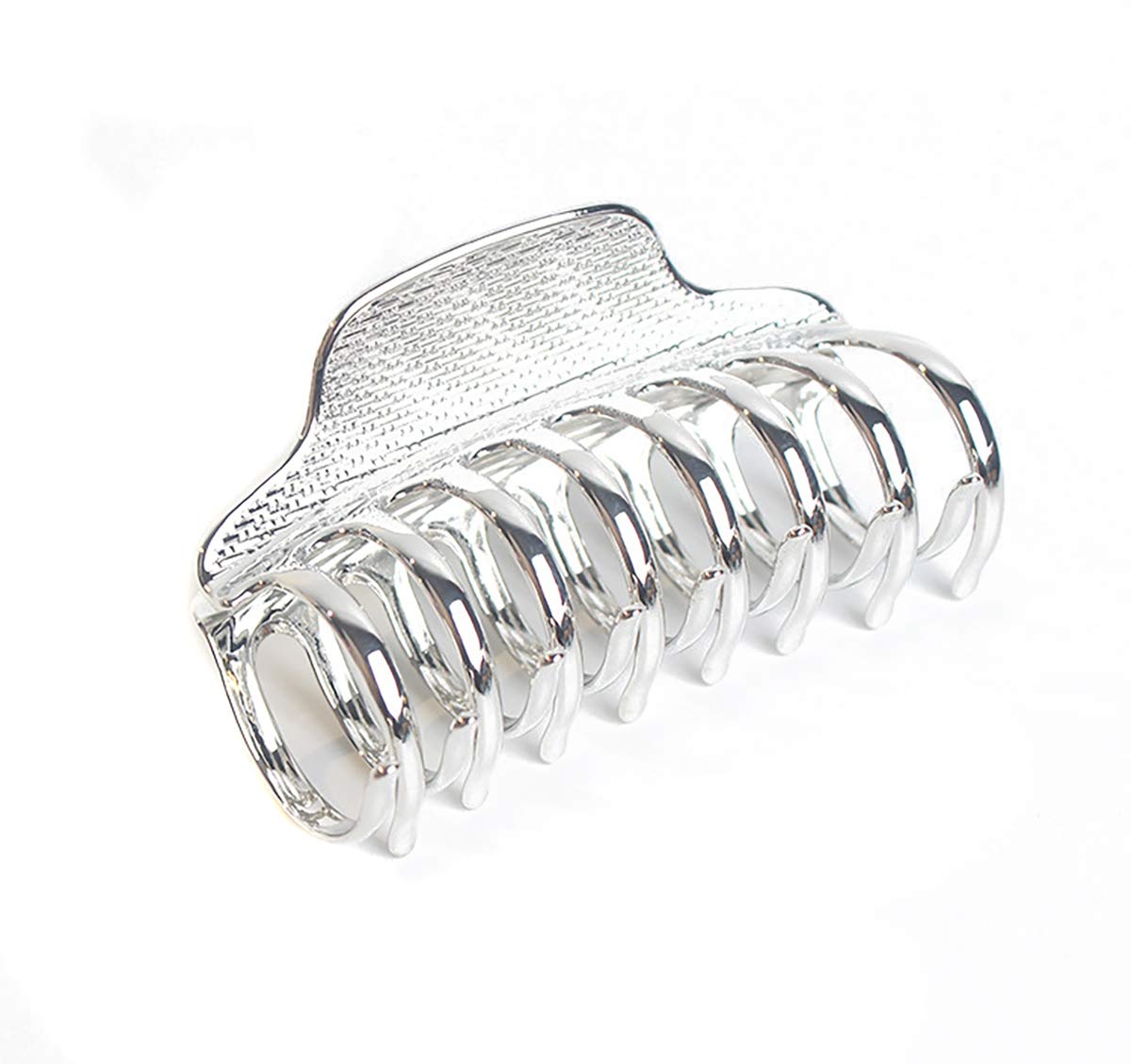 Vintage Alloy Hair Clips for Women - Large Jaw Clamp Hairpins, Punk Style Hair Claw for Thick Hair Updo, Bath & Shower Accessories (Silver) | Perfect for Parties, Weddings, and Everyday Hairstyling