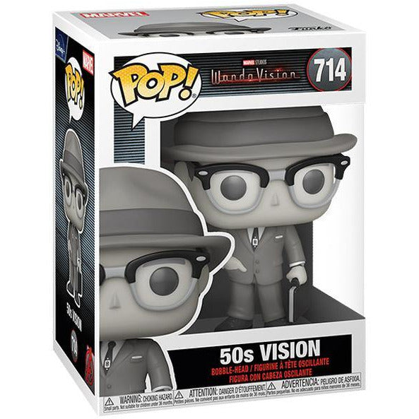 Marvel WandaVision: Vision 50s (Black & White) Collectible Action Figure - Perfect for Marvel Fans, Cosplay & Home Decor Display