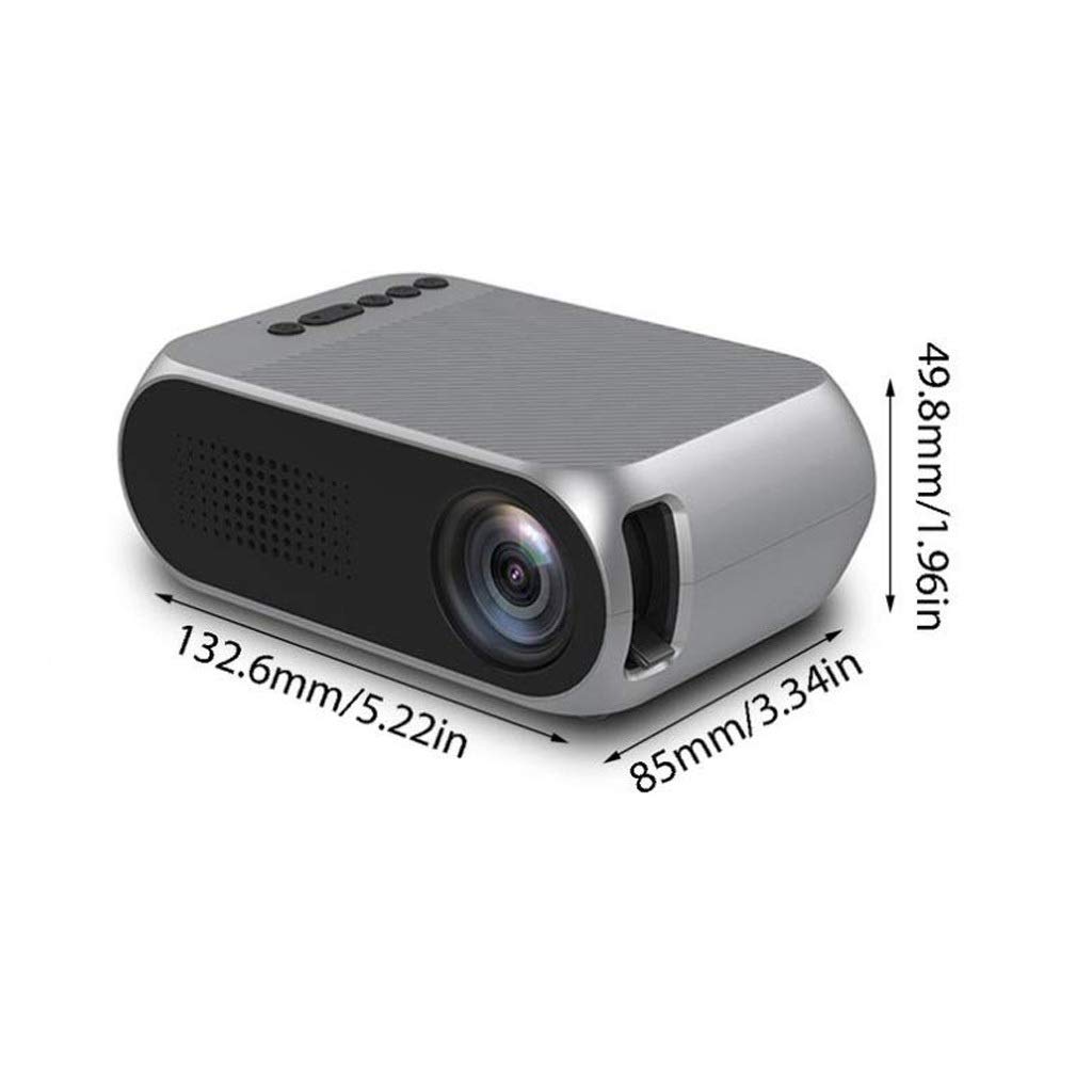 Portable Mini Projector for Home Theater - 30,000 Hours LED Lamp Life, HD Movie Projector for Indoor/Outdoor Movies, Gaming & Presentations