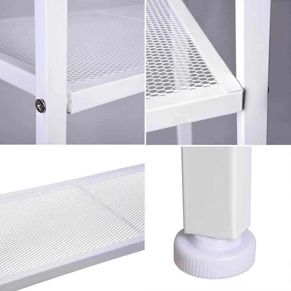 4-Tier Ladder Bookcase Shelf - White Wooden Storage Shelf for Books, Plants & Home Decor | Perfect for Living Room, Bedroom & Office Organization