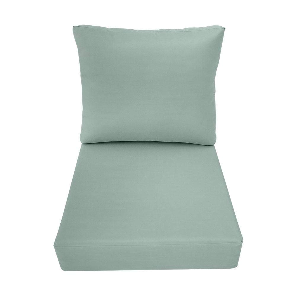 Prolinemax Outdoor Knife Edge Deep Seat Backrest Pillow Cover - Medium Size AD002 | Slipcover Only | Perfect for Patio Furniture, Deck Chairs & Outdoor Lounging