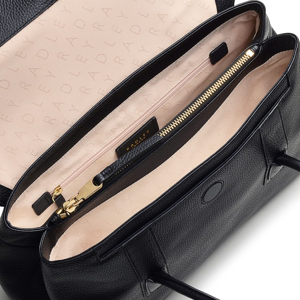 RADLEY London Vines Avenue Women's Leather Shoulder Bag - Genuine Grained Leather with Adjustable Strap, Flapover Closure & Interior Zipper Pocket - Perfect for Work, Travel & Everyday Use