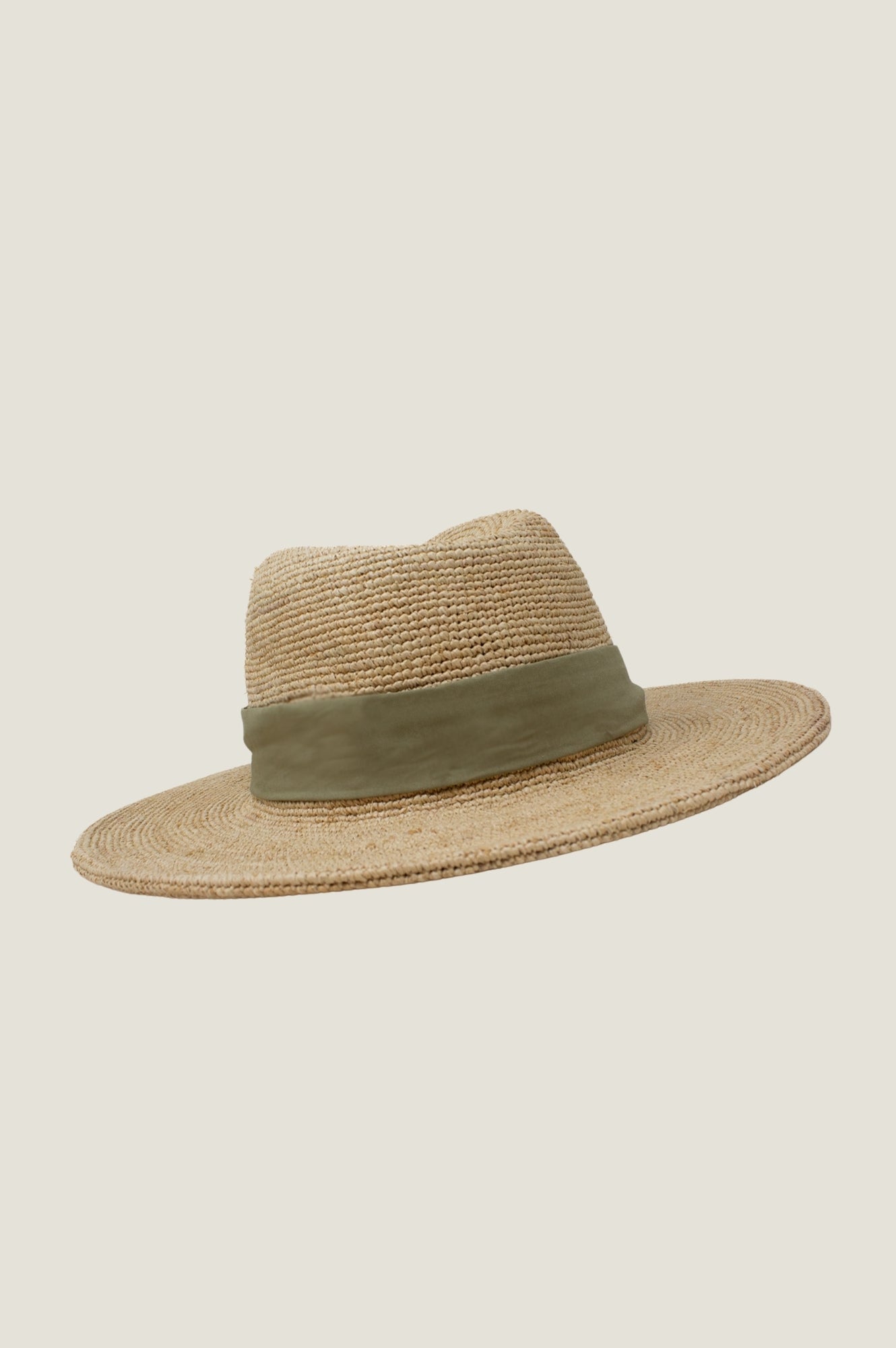 Stylish Raffia Panama Hat in Light Khaki - Breathable Summer Sun Hat for Beach, Travel & Outdoor Activities