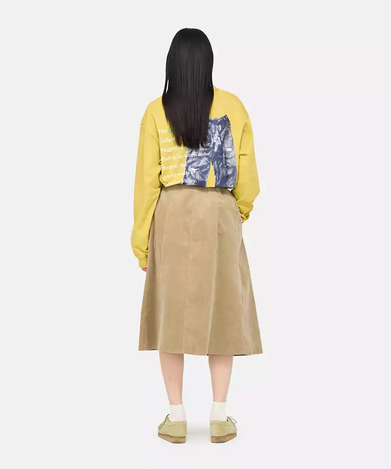 Stylish Paneled Midi Skirt for Women - Flattering A-Line Design, Comfortable Stretch Fabric - Perfect for Office Wear, Date Nights & Casual Outings