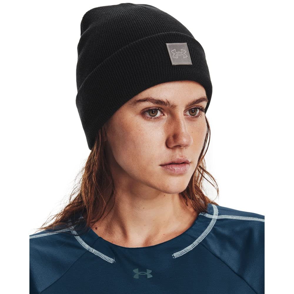 Under Armour Women's UA Halftime Cuff Beanie - Warm Winter Hat for Running, Skiing & Outdoor Activities | Fleece-Lined Cold Weather Beanie for Women