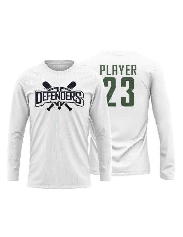 Defenders Parents Long Sleeve Sublimation Dye Men's Shirt - Perfect for Casual Wear, Sports Events & Family Outings