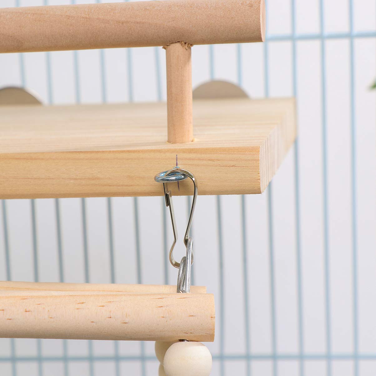POPETPOP 1pc Parrot Pendant Toy - Hanging Chew Swing for Birds, Durable Bite Toy for Parrots & Cockatiels - Perfect for Cage Enrichment & Playtime