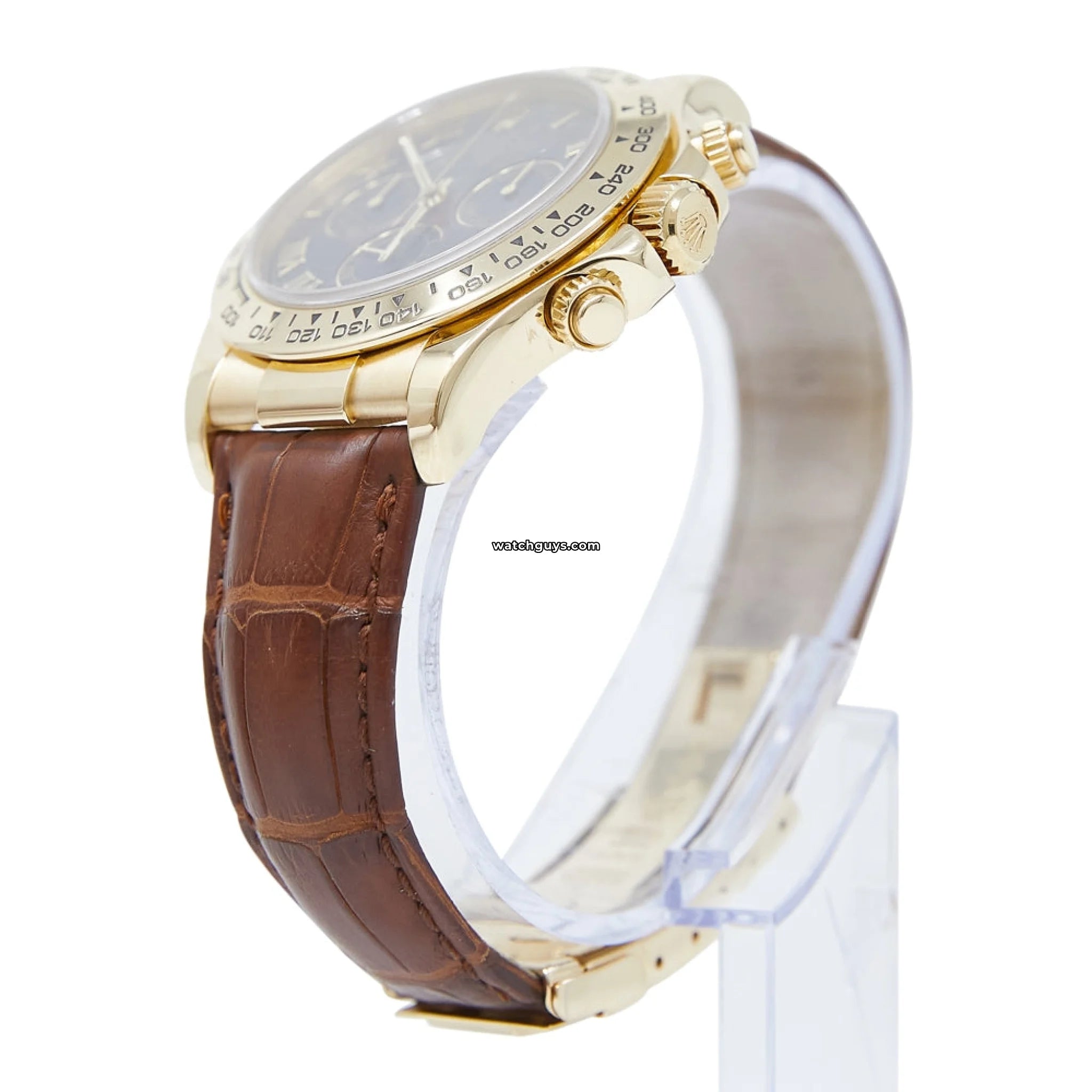 Rolex Daytona 116518 Men's Watch - 18K Yellow Gold with Mother of Pearl Dial & Diamond Hour Markers | Luxury Chronograph for Business, Gifting & Special Occasions