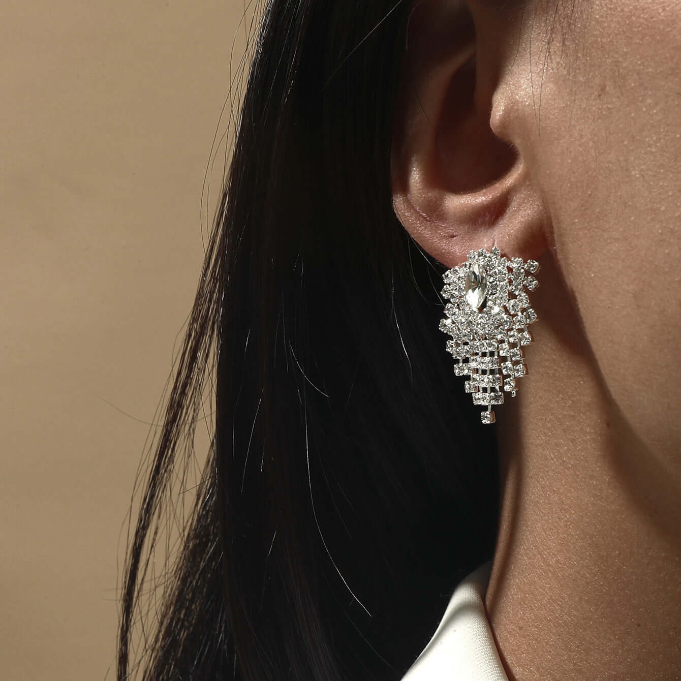 Sparkly Color Rhinestone Burst Stud Earrings | Fashion Jewelry for Women | Perfect for Parties, Weddings & Special Occasions