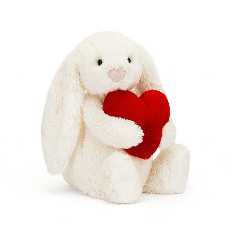 Adorable Red Love Heart Plush Bunny Stuffed Animal - Perfect for Valentine's Day Gifts, Easter Decorations & Nursery Room Decor